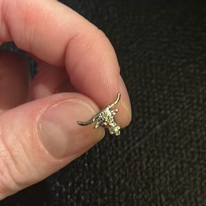 Silver Longhorn Stud Earrings